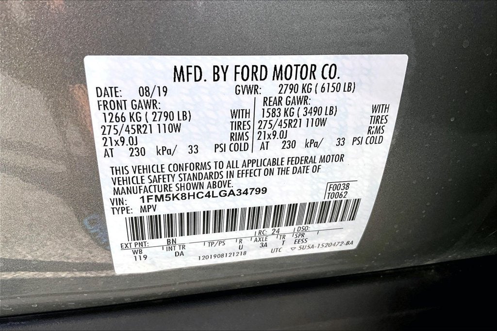 2020 Ford Explorer Platinum