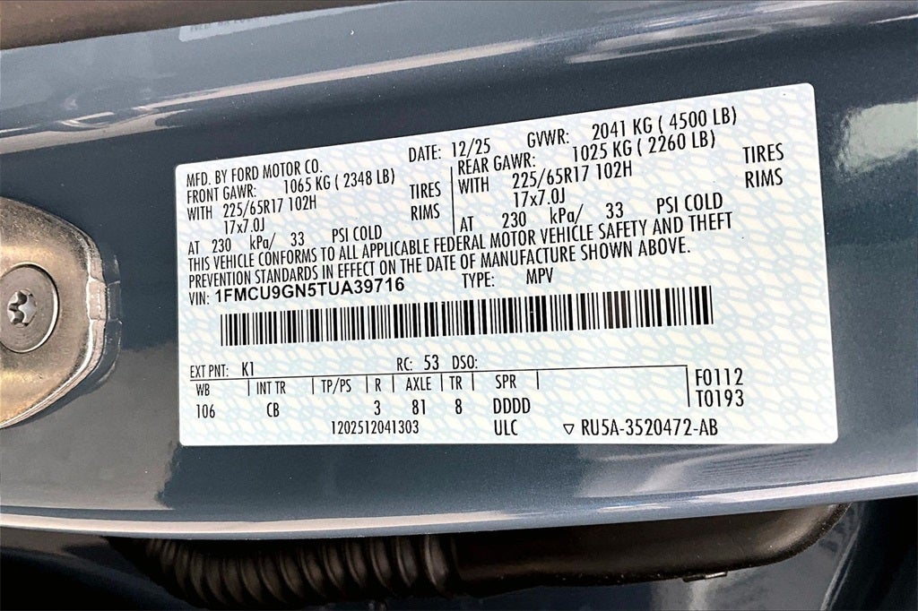 2026 Ford Escape Active