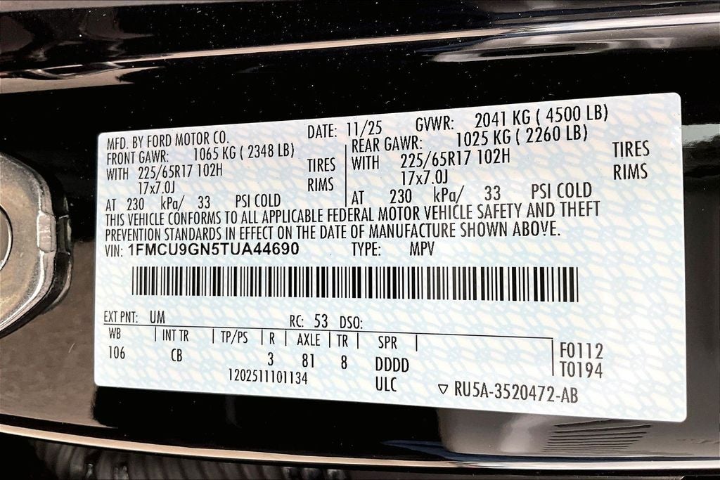 2026 Ford Escape Active