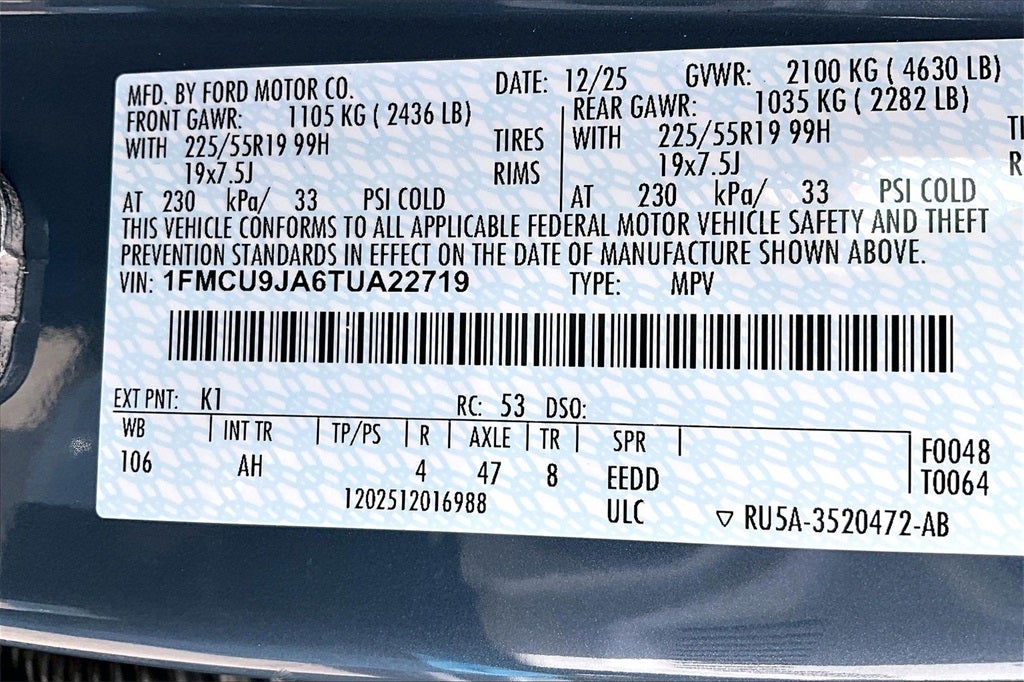 2026 Ford Escape Platinum