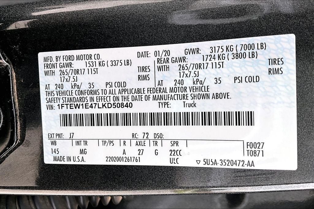2020 Ford F-150 XLT