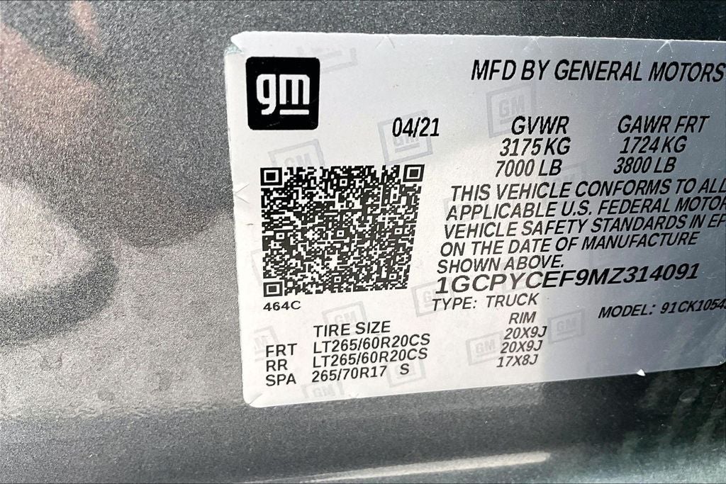 2021 Chevrolet Silverado 1500 Custom Trail Boss