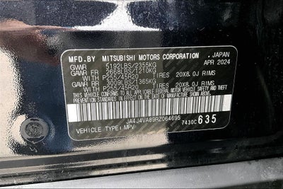 2024 Mitsubishi Outlander SE Black Edition