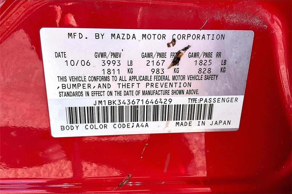 2007 Mazda Mazda3 s Grand Touring Base