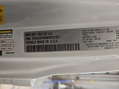 2021 Jeep Wrangler Sport S