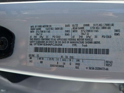 2022 Ford F-150 Tremor