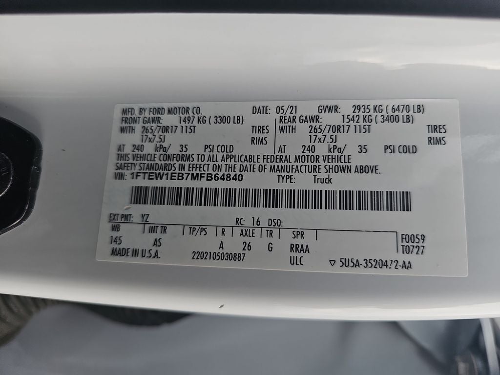 2021 Ford F-150 XL