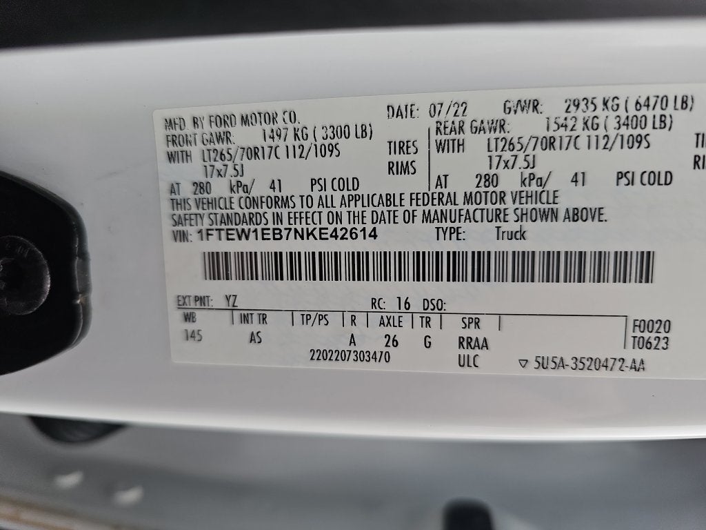 2022 Ford F-150 XL