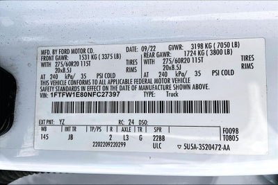 2022 Ford F-150 XL