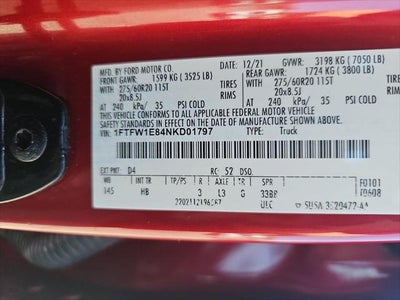 2022 Ford F-150 Lariat