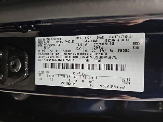 2022 Ford F-150 Platinum