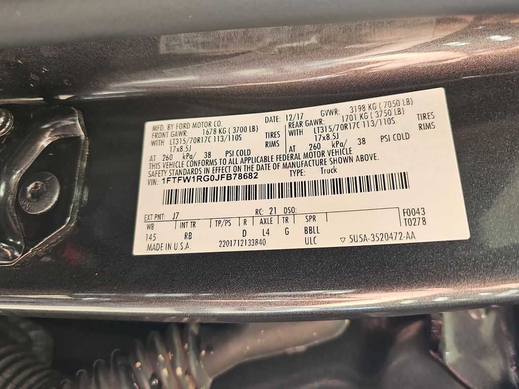 2018 Ford F-150 Raptor