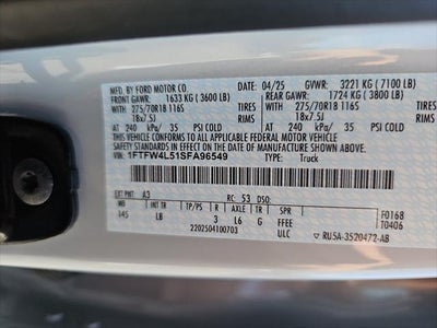 2025 Ford F-150 Tremor