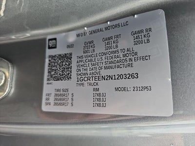 2022 Chevrolet Colorado ZR2