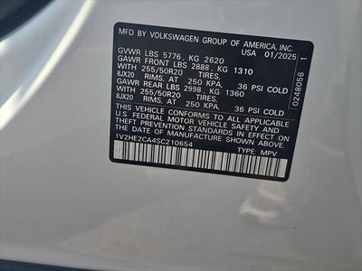 2025 Volkswagen Atlas Cross Sport 2.0T SE w/Technology