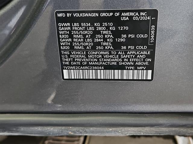 2024 Volkswagen Atlas Cross Sport 2.0T SE w/Technology