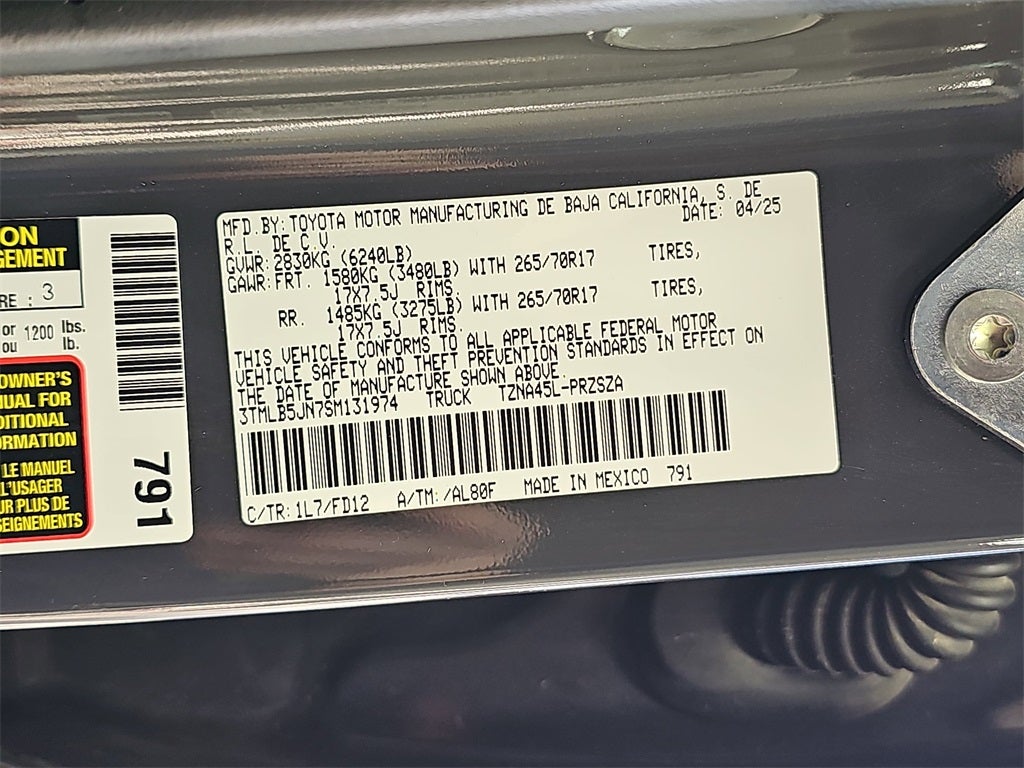 2025 Toyota TACOMA TRD OFFRD TRD Off-Road