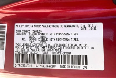 2023 Toyota TACOMA SR5 SR5 V6