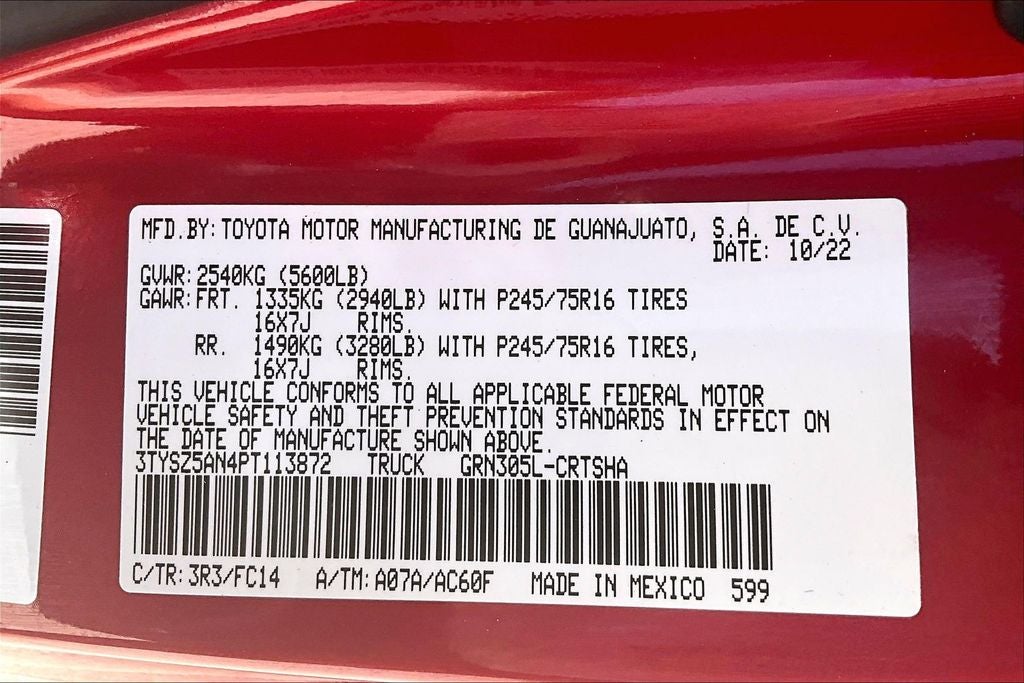 2023 Toyota TACOMA SR5 SR5 V6