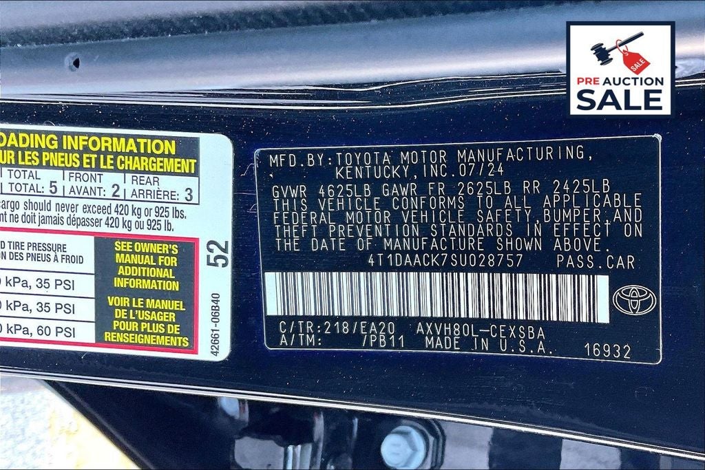 2025 Toyota CAMRY SE