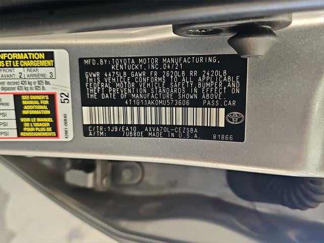 2021 Toyota CAMRY SE