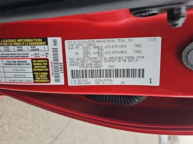 2019 Toyota TUNDRA 4X4 SR5