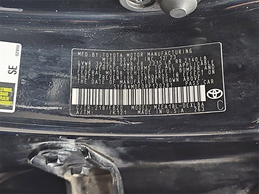 2024 Toyota COROLLA LE