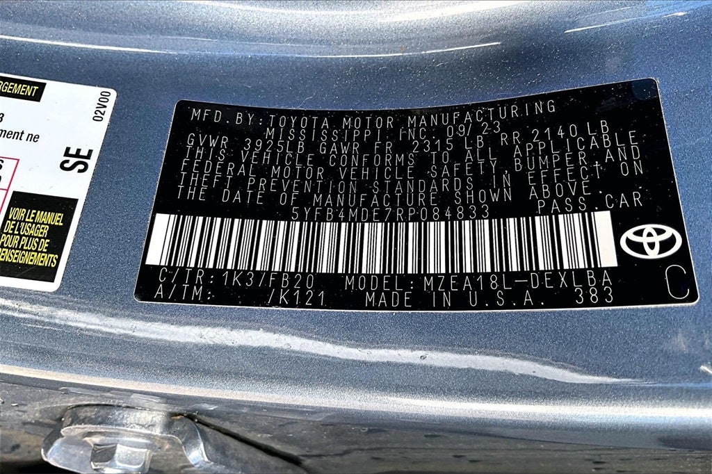 2024 Toyota COROLLA LE