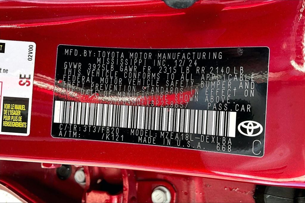 2025 Toyota COROLLA LE