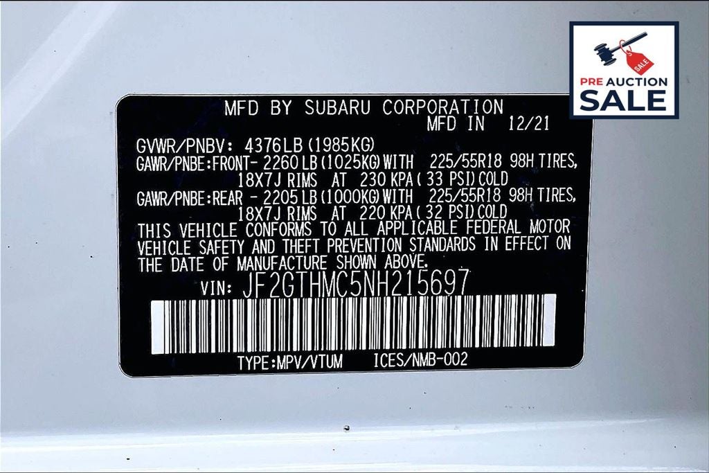 2022 Subaru Crosstrek Limited