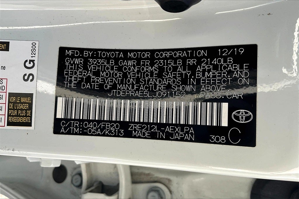 2020 Toyota Corolla LE