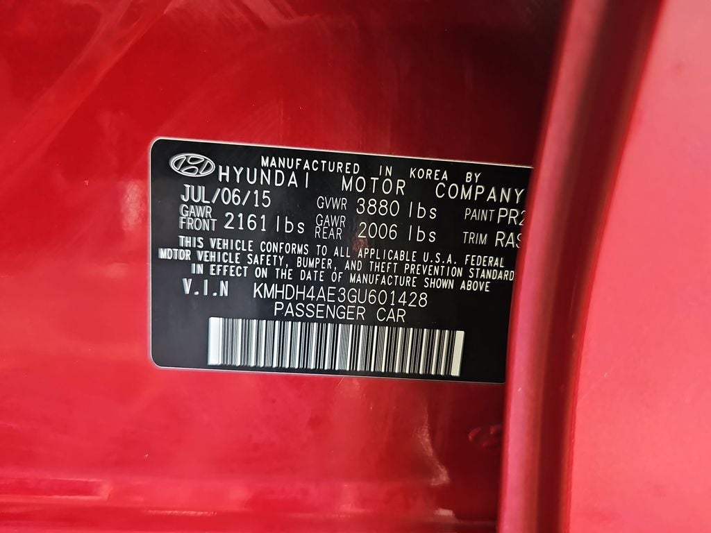 2016 Hyundai Elantra SE