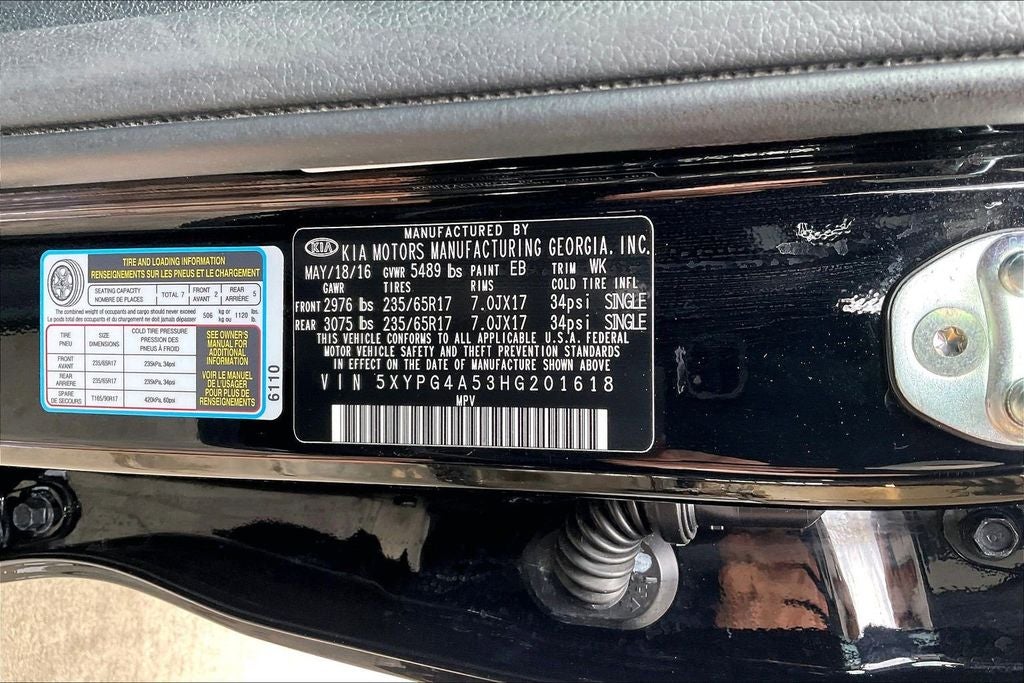 2017 Kia Sorento LX