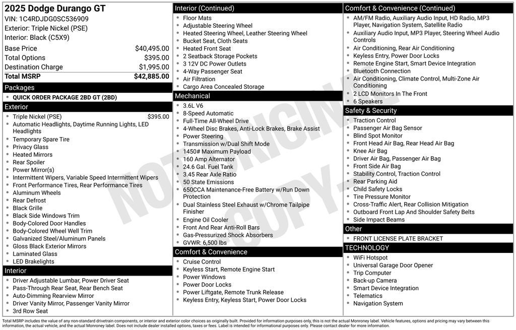 2025 Dodge Durango GT AWD