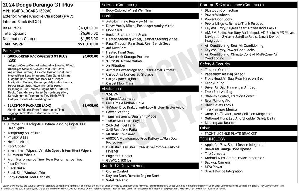 2024 Dodge Durango GT Plus AWD