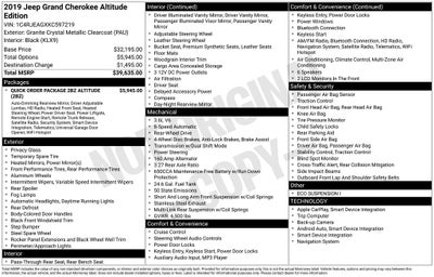 2019 Jeep Grand Cherokee Altitude