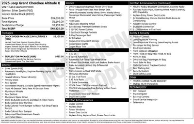 2025 Jeep Grand Cherokee Altitude X 4x4