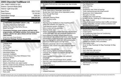 2005 Chevrolet TrailBlazer LS