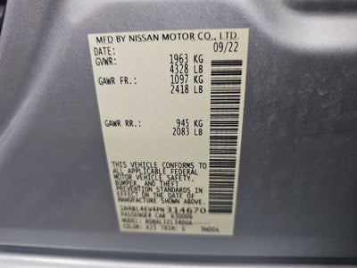 2023 Nissan Altima SL FWD