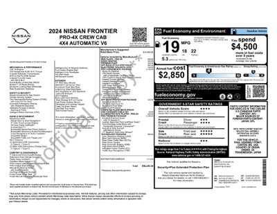 2024 Nissan Frontier Crew Cab PRO-4X 4x4