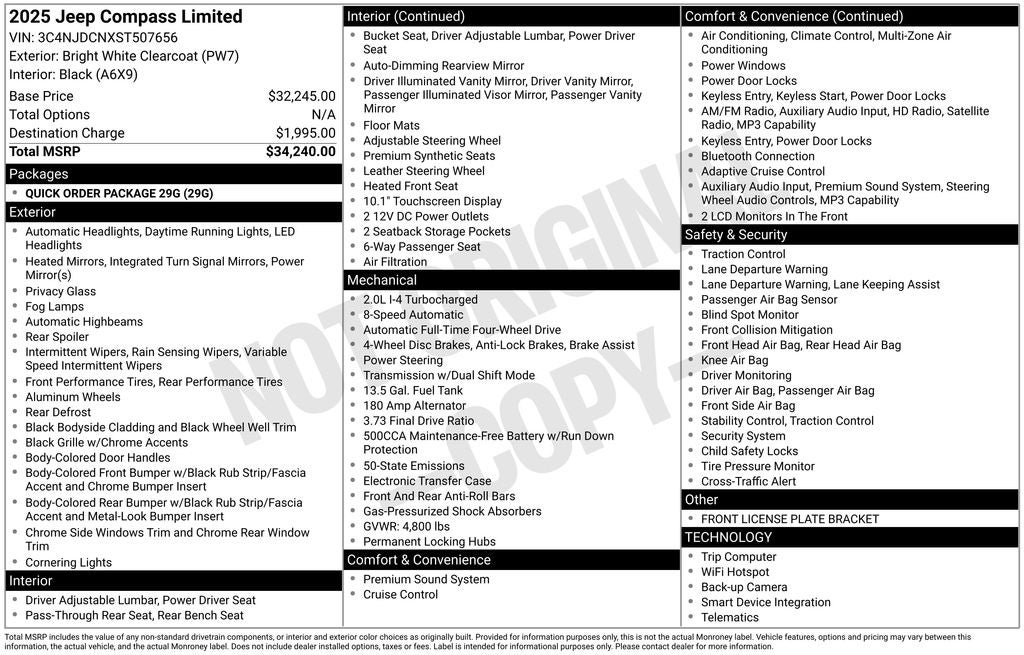 2025 Jeep Compass Limited