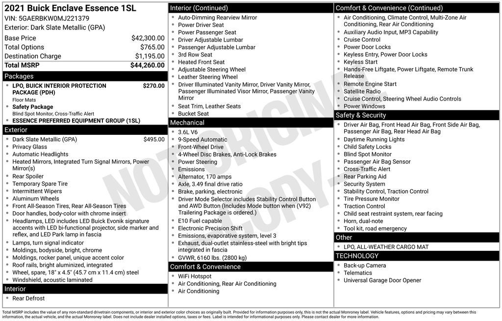 2021 Buick Enclave FWD Essence