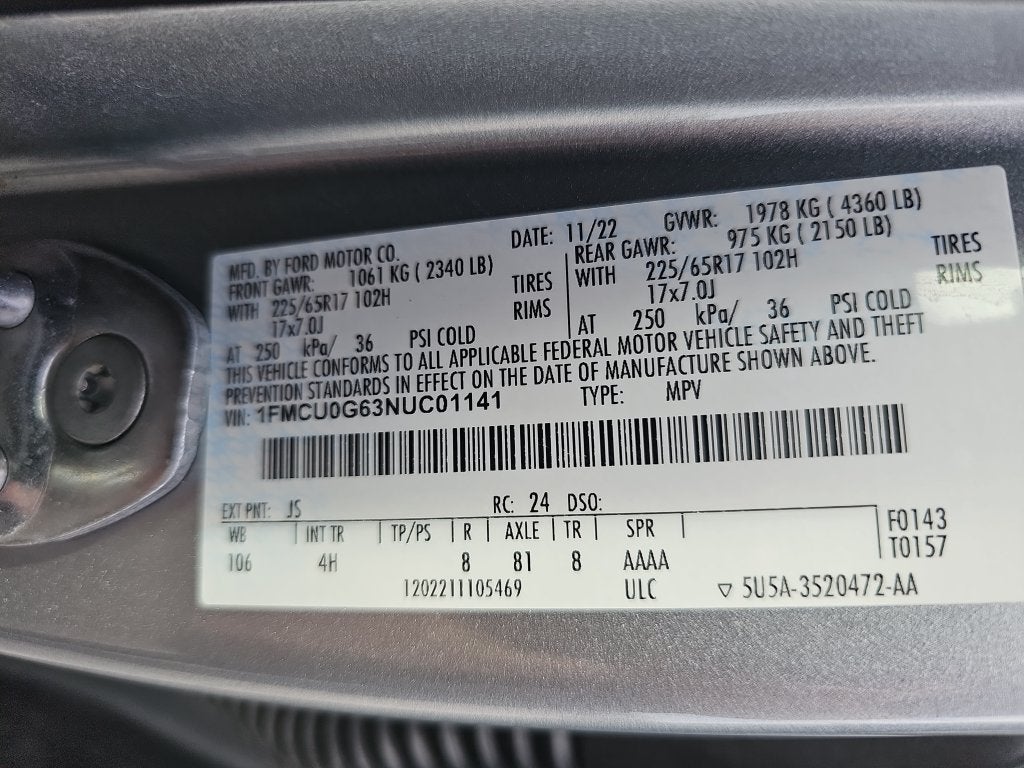 2022 Ford Escape SE