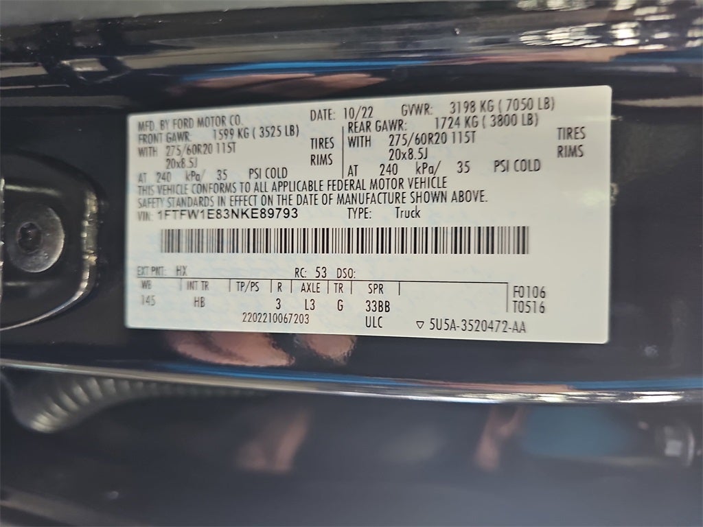 2022 Ford F-150 Lariat