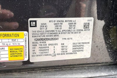 2017 Chevrolet Traverse LT 1LT