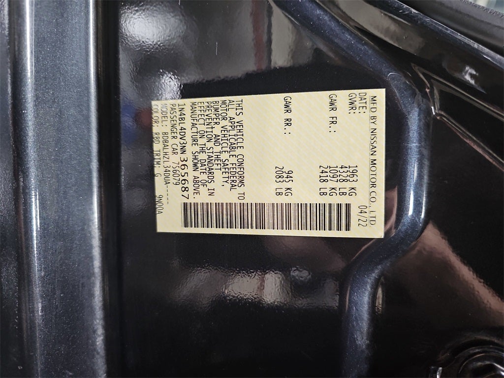 2022 Nissan Altima 2.5 SV