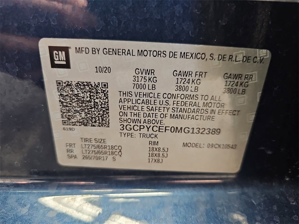 2021 Chevrolet Silverado 1500 Custom Trail Boss