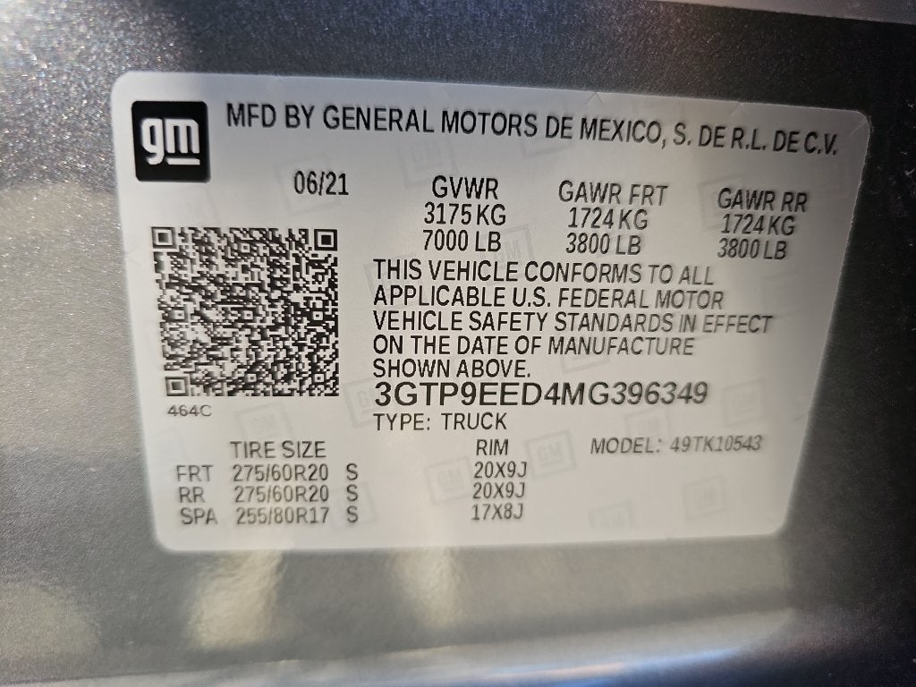2021 GMC Sierra 1500 AT4