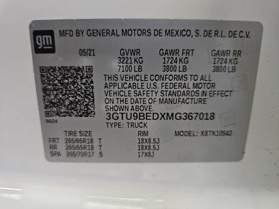 2021 GMC Sierra 1500 SLE