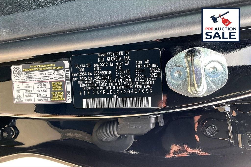 2025 Kia Sorento S